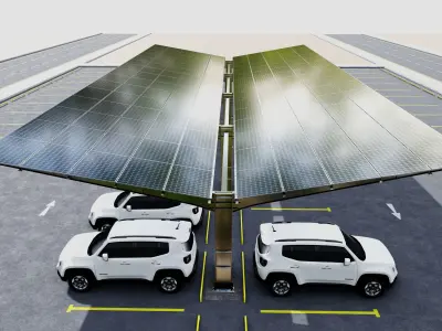Y TypeSolar Carport Type 3D model