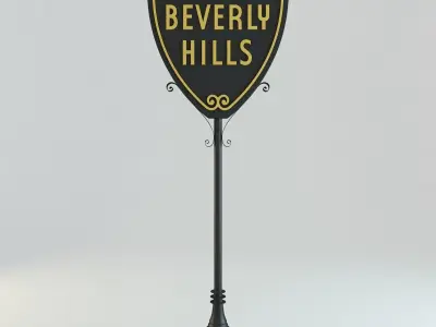Beverly Hills Sign 3D model