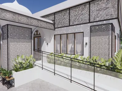 Mosque Of The Singkawang Planning Gallery 3D model