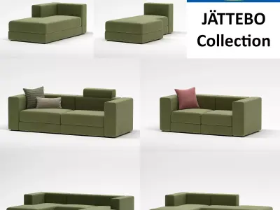 IKEA JATTEBO sofa collection 3D model
