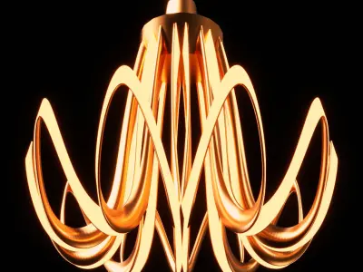 Modern Chandelier 3D model