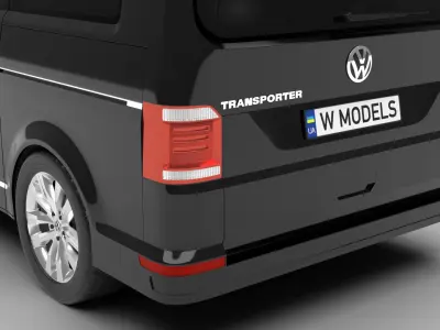 Volkswagen T6 Transporter 2019 3d model  3D model