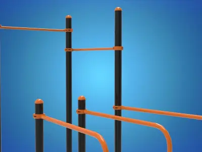 Gym Equipment Outdoor 3D model