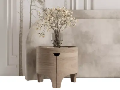 Headboard Wall Panel Composition 26 3D model