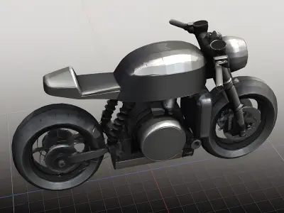 High Quality 3D Motorcycle Model-Available in Multiple Formats Low-poly 3D model