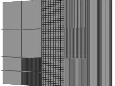 Wooden panels 3D model