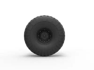  Offroad wheel 9 3D print model