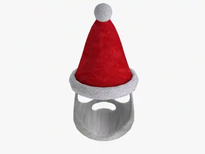Santa Claus Decorations V3 Low-poly 3D model
