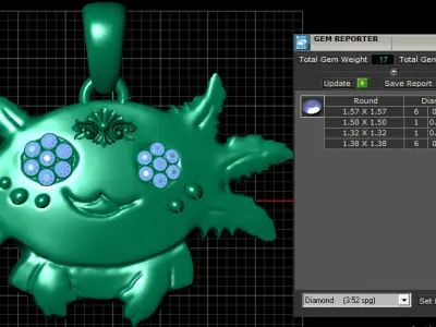 jewelry model sun  3D print model