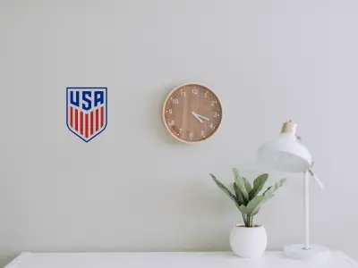 USA national soccer team emblem 3D print model