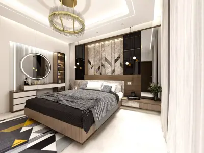 BED ROOM 14 INTERIOR  Low-poly 3D model