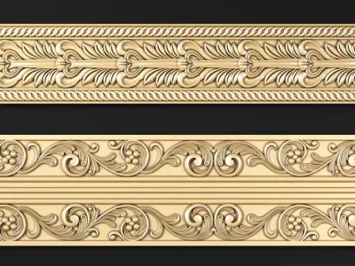 Cornice001 classic 3D model