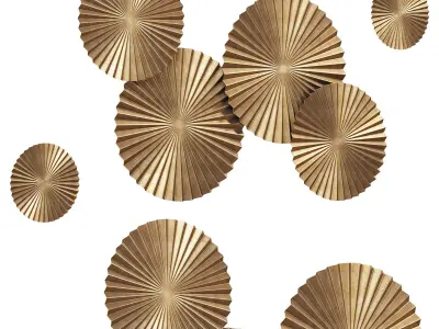 Everly quinn 6 piece sunburst decorative 3D model