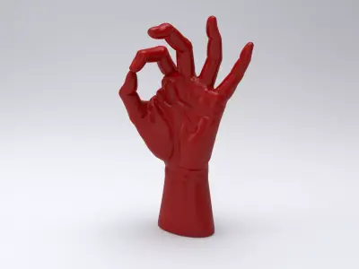 Hand ok printable 3D print model