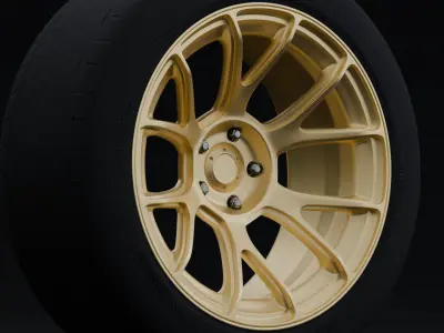 Konig Ampliform Aftermarket Wheel Low-poly 3D model