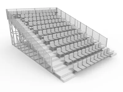 Bleachers 8 3D model