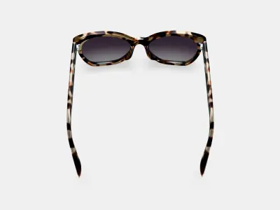 Rhea Sunglasses in Truffle Tortoise 3D model