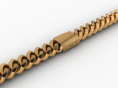 Cuban Chain Bracelet Necklace Link SIZE 6MM Width 3D print model