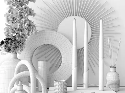 Light decorative set 3D model