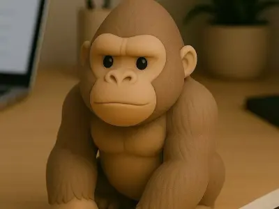 Gorilla - Kawaii Animals Collection 3D print model