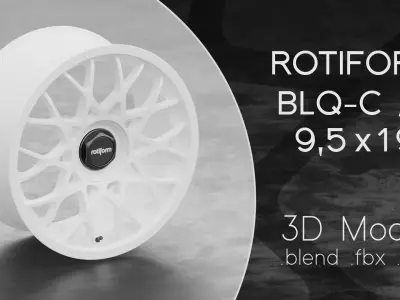 Rotiform BLQ-C Option 2 Wheel 3D Model 3D model