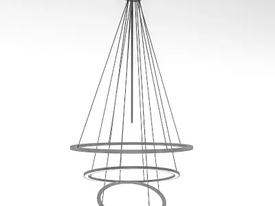 modern ceiling lighting Low-poly 3D model