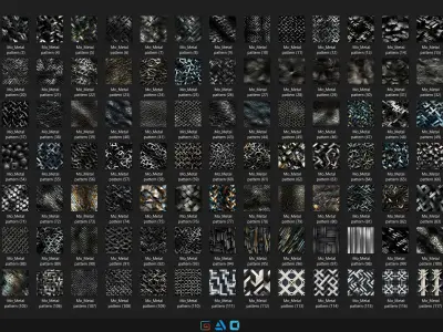 550 Metal pattern - Vol33 - 8K Res Texture