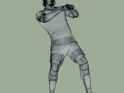 Francesco Totti As Roma 3d animation 3D model