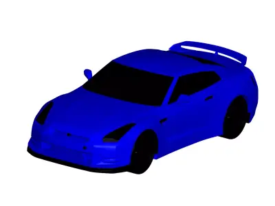 Nissan GTR 3D model shop