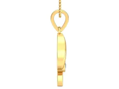 Solitaire Women Pendant 3dm STL OBJ FBX Renders Details 3D print model 62