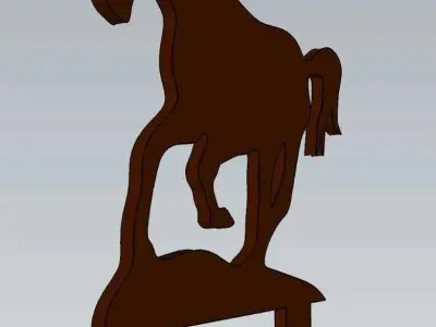 Wonderful Artificial Horse Home and Garden Outdoor Lawn Decor 3D model