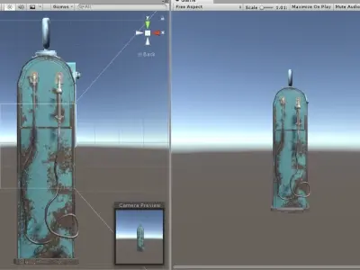 pump station  Low-poly 3D model