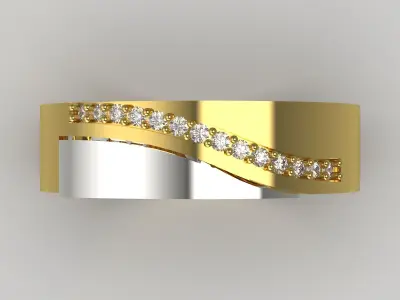 diamond man ring mr0174 3D print model