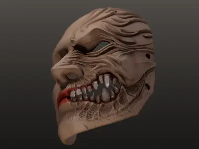 Oni Mask 18 Full Face  3D print model