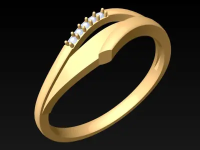 Diamond Ring - Womens Rings - N420223 Free 3D print model