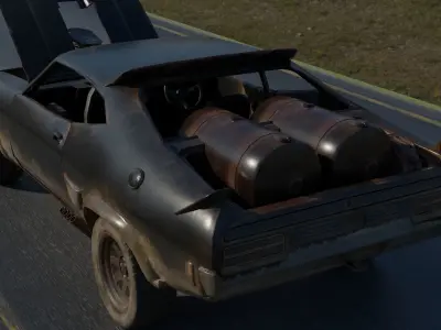 3D OLD CAR  Low-poly 3D model