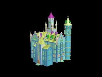 Medieval House 36 3D print model 3D model
