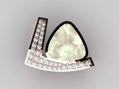 Womens Jewelry Ring A Symbol of Shine and Modern Design jr00246 3D print model