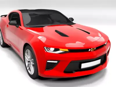 CHEVROLET CAMARO 2017 Low-poly 3D model