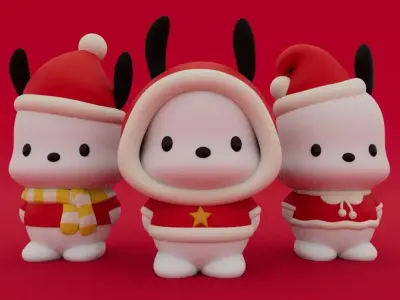 Christmas Special Pochacco Collection 3D print model