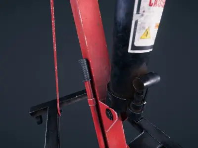 Engine Hoist Low-poly 3D model