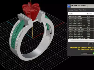 woman ring  3D print model