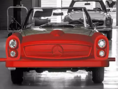 1970 Mercedes Benz 3D print model