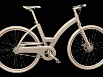 Super Bicycle Low-poly 3D model