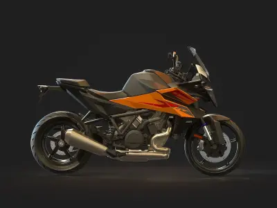 Base model KTM 1390 Super Duke GT 2025 3D model
