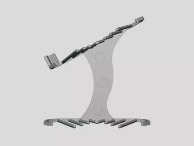 Wall Mount Shoe Display V2 3D print model