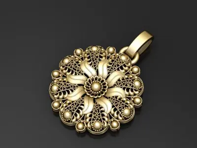  traditionalpendant 3D  pendant   3D print model