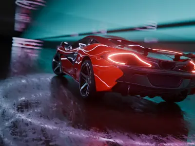 McLaren 570S Inspired Supercar 3D model