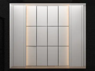 Wall panel Low-poly 3D model purchase