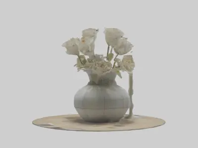 Table Decoration model Low-poly 3D model